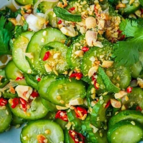 Thai cucumber salad.