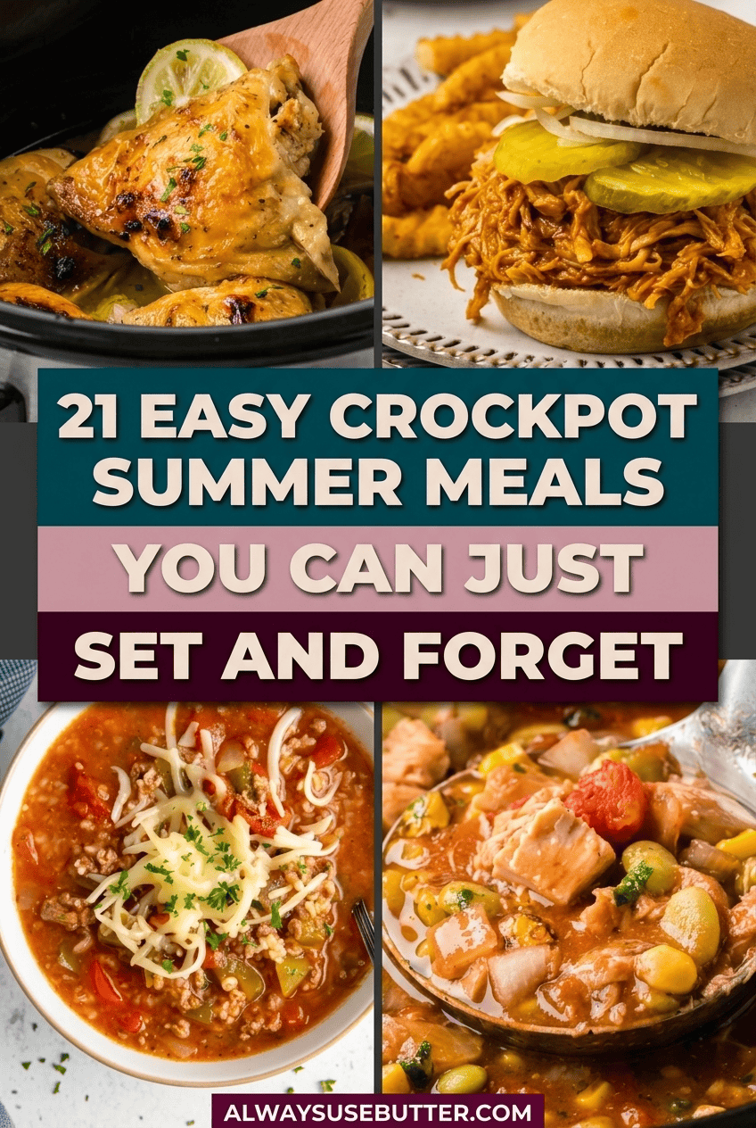 21 Easy Crockpot Summer Meals You Can Just Set and Forget - always use ...