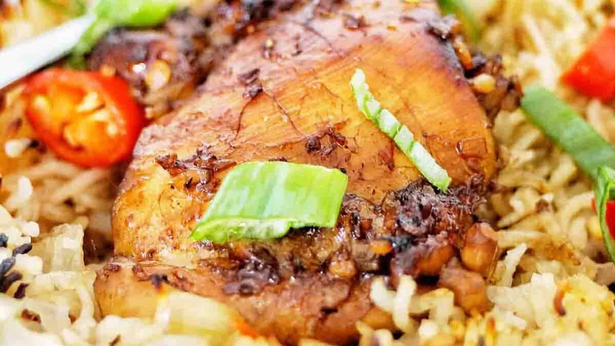 Chicken And Rice Tray Bake.