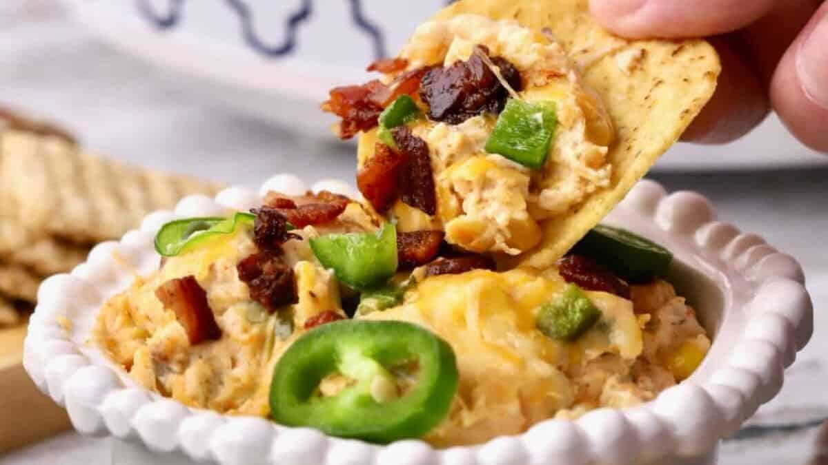 Crock Pot Jalapeño Popper Dip.
