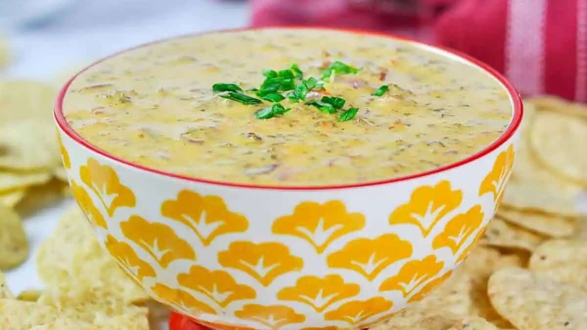 Rotel Dip in the Crock Pot.