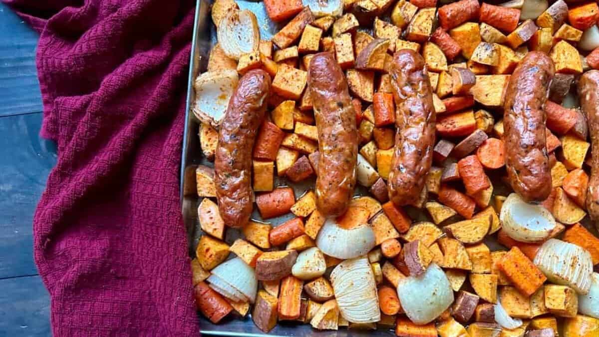 Sausage Sheet Pan Dinner.