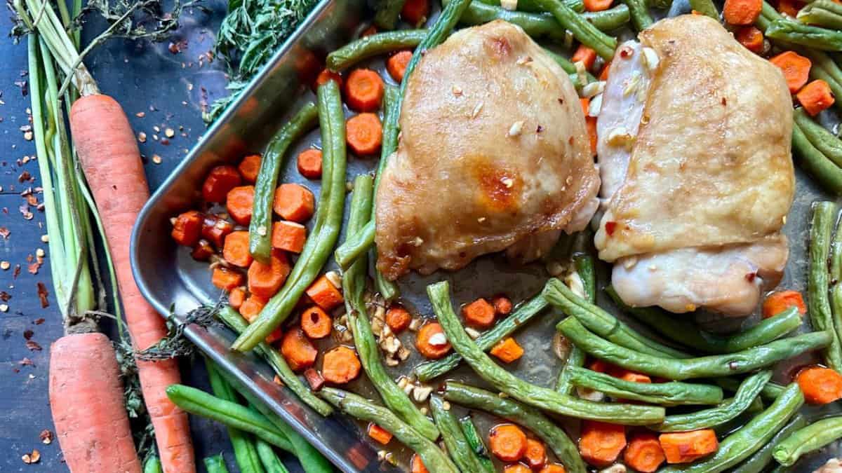 Sheet Pan Garlic Chicken.