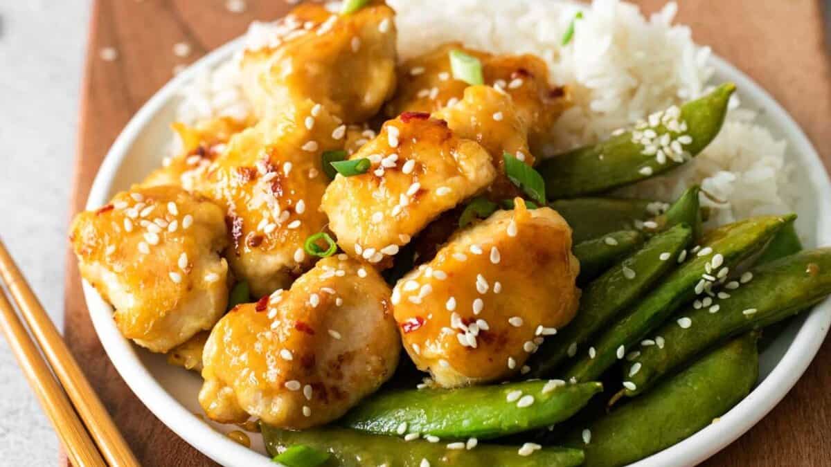 Sheet Pan Orange Chicken.