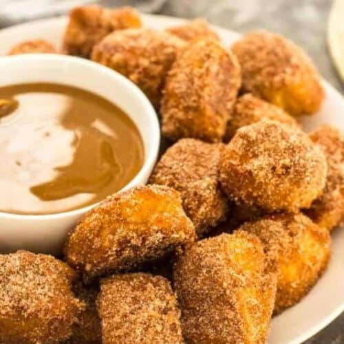Pumpkin spice pretzel bites.