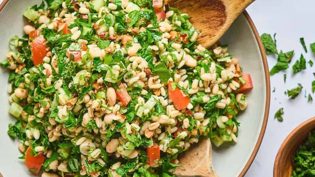 Bean and Barley Tabbouleh.