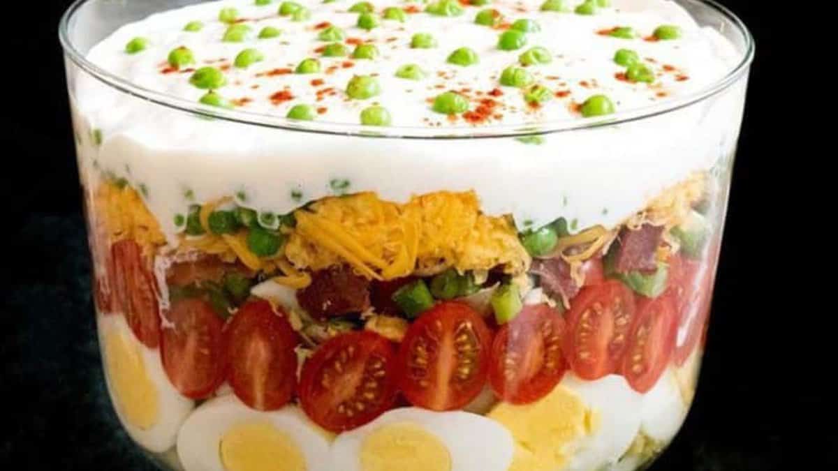 Classic Southern Seven-Layer Salad.