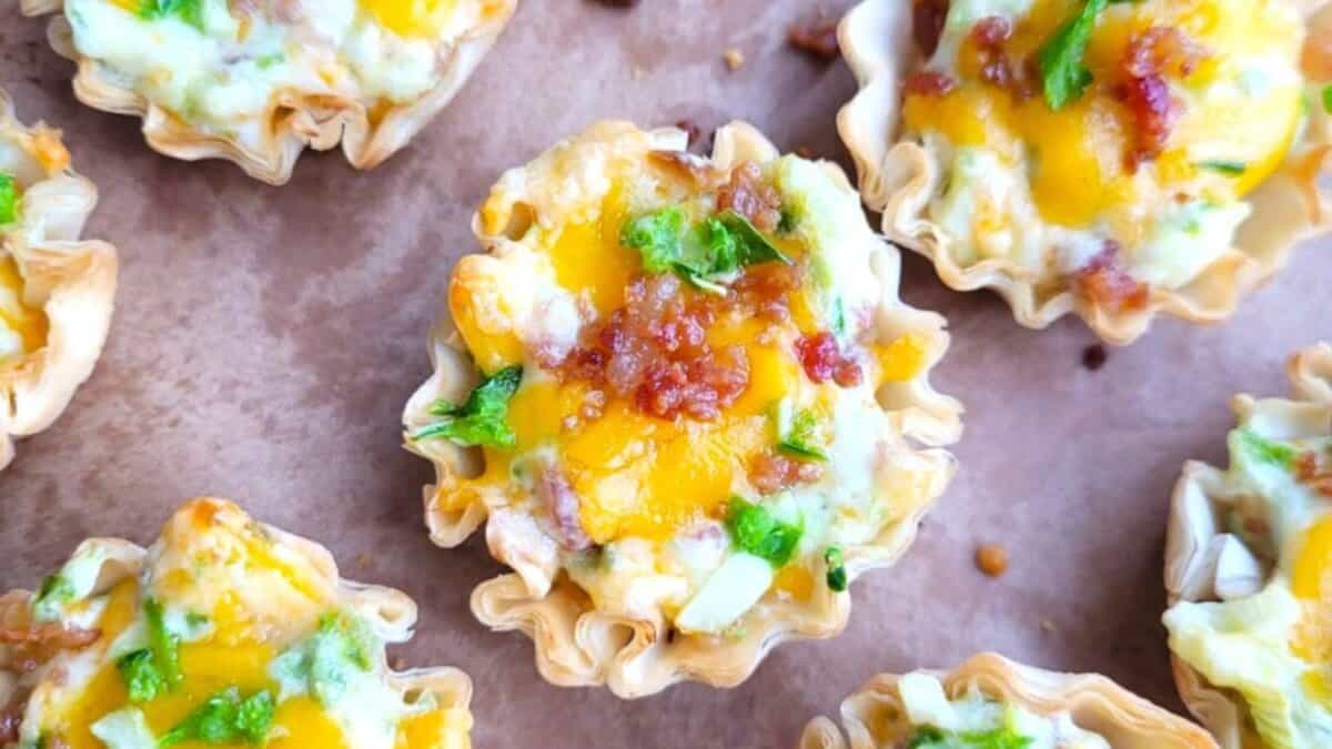 Jalapeño Popper Phyllo Cups.