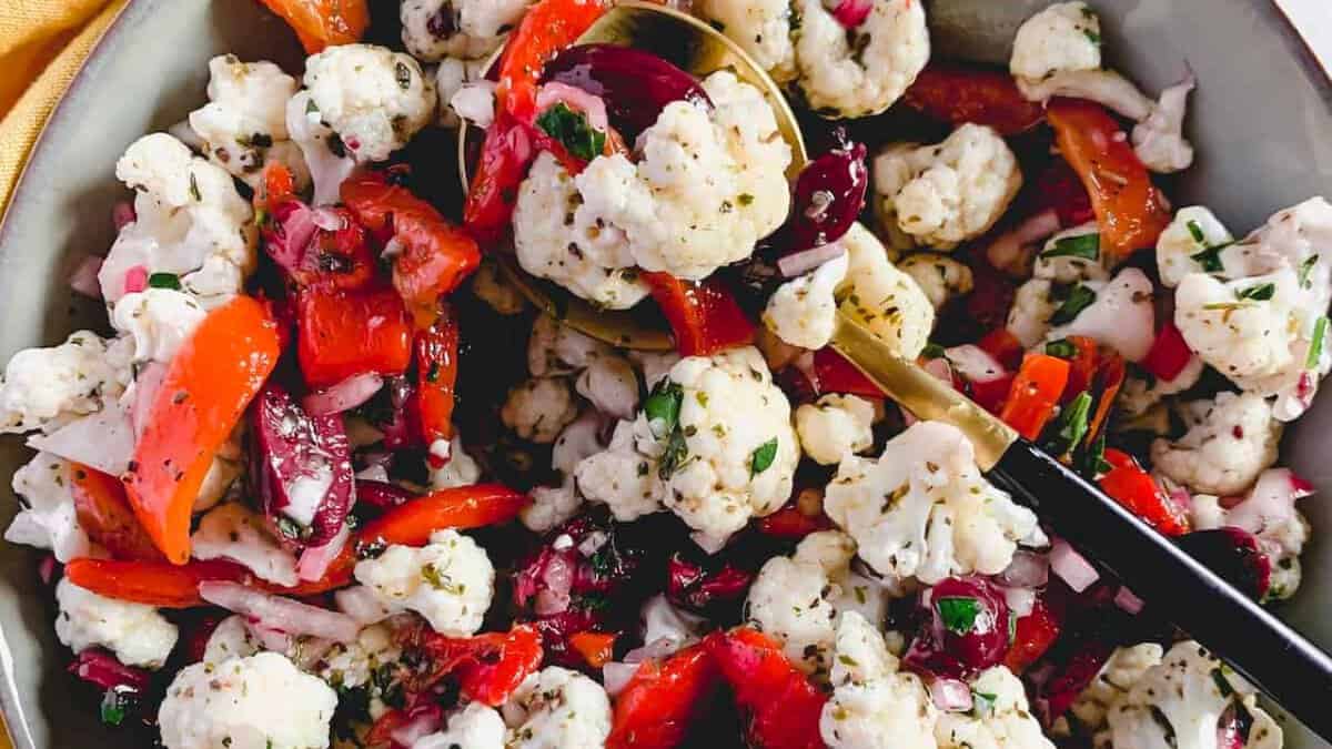 Marinated Cauliflower Salad.