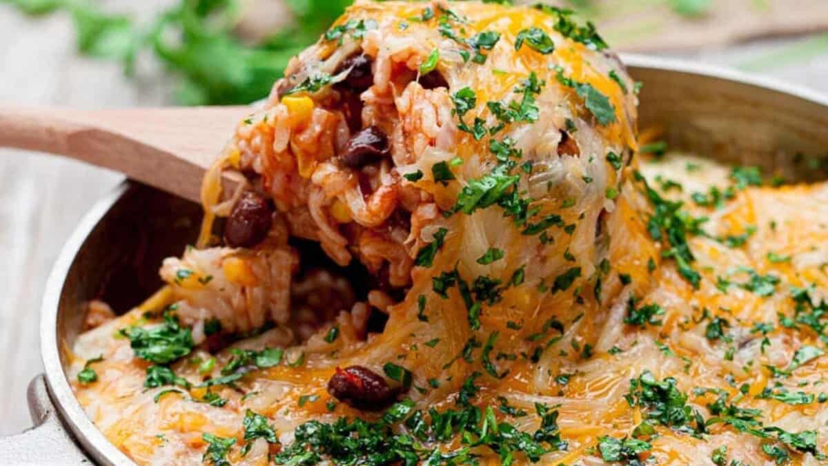 Mexican Chicken and Rice Casserole.