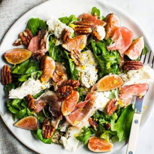 Fig and prosciutto salad.