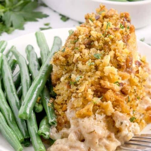 Chicken and stuffing.