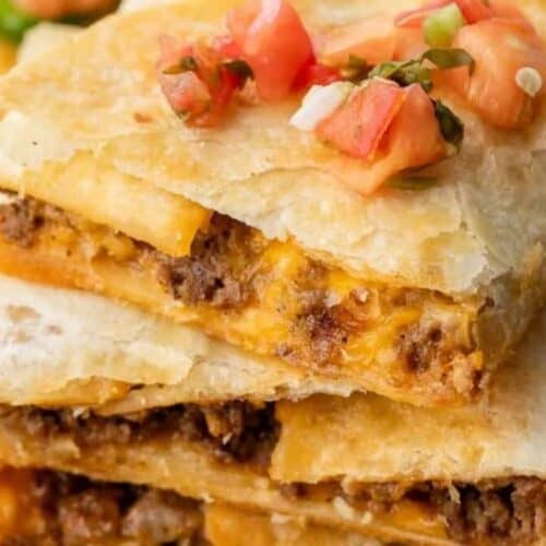 Sheet pan quesadillas.