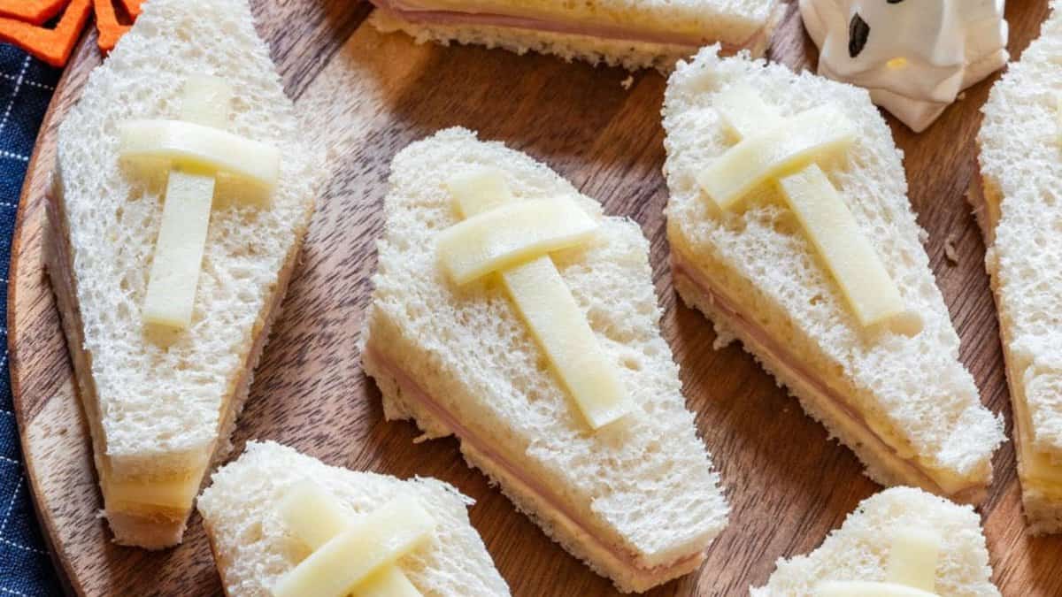 Halloween Coffin Sandwiches.
