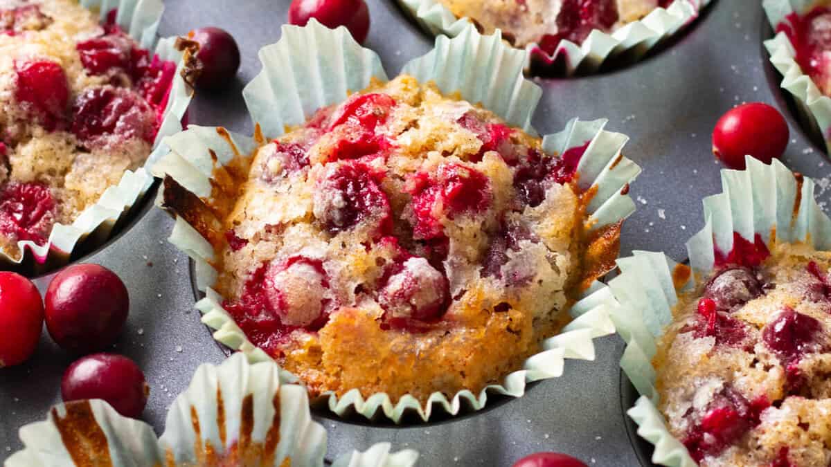 Cranberry muffins.