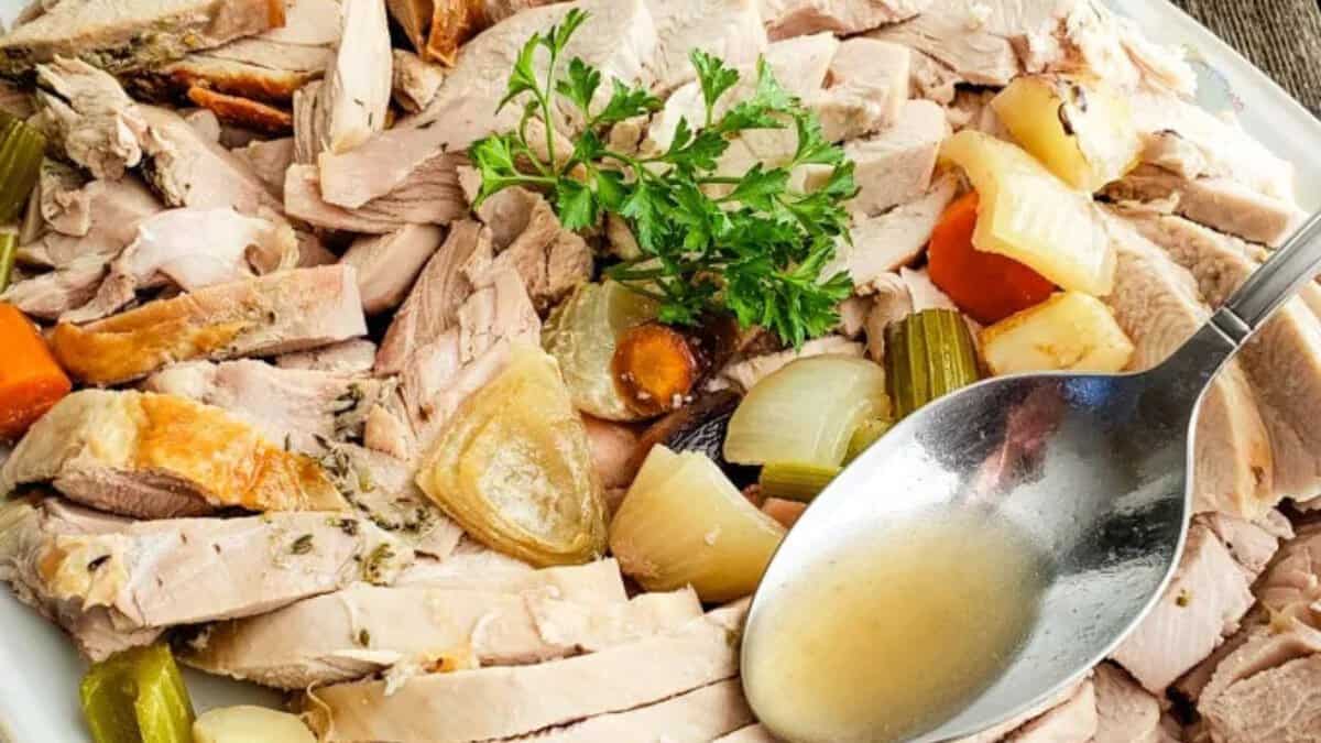 Lemon-Herb Dry Brine Roasted Turkey in Pieces.