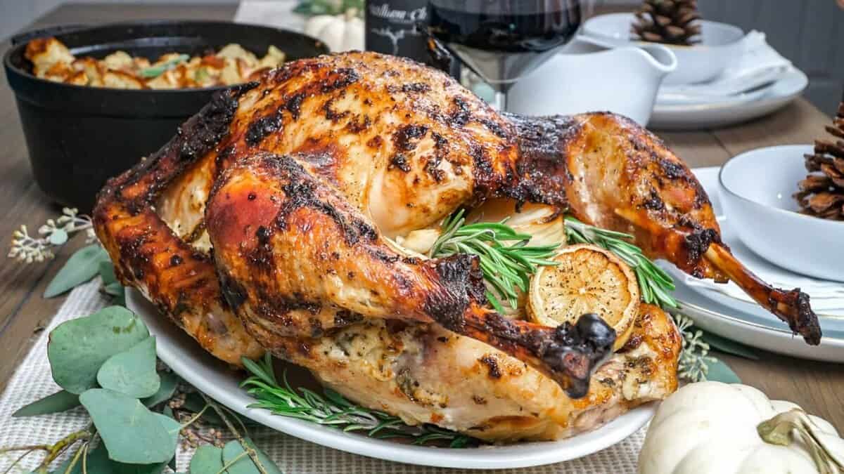 Mayonnaise Roasted Turkey.