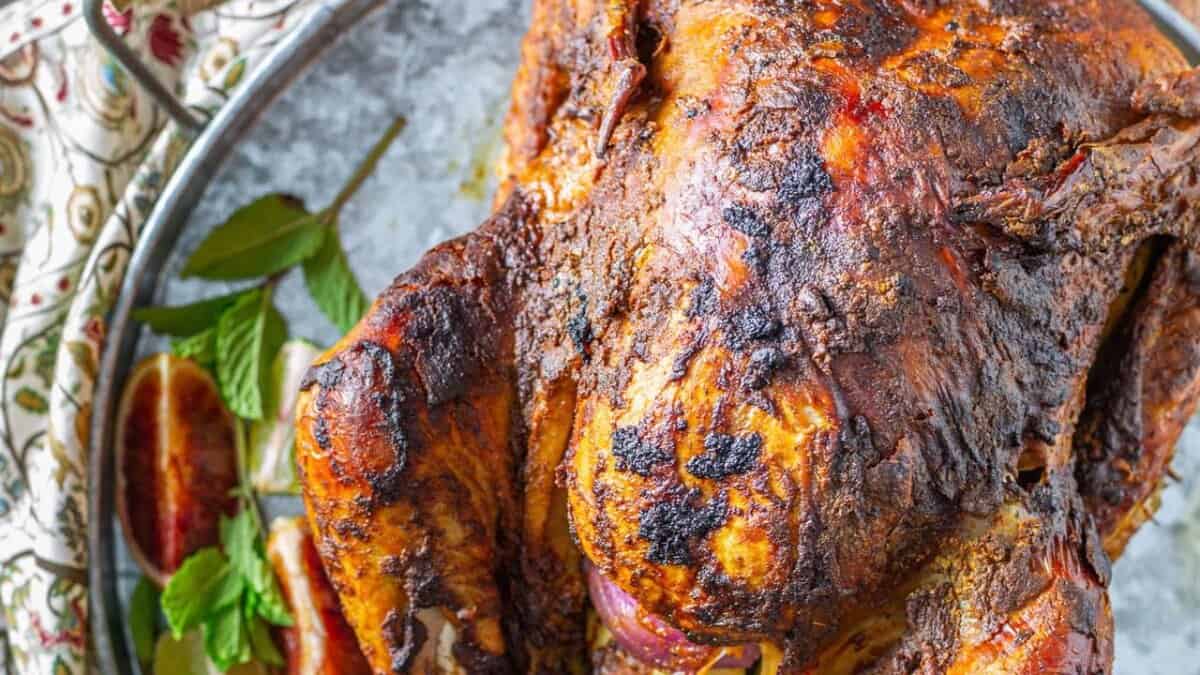 Roasted Peruvian Turkey.