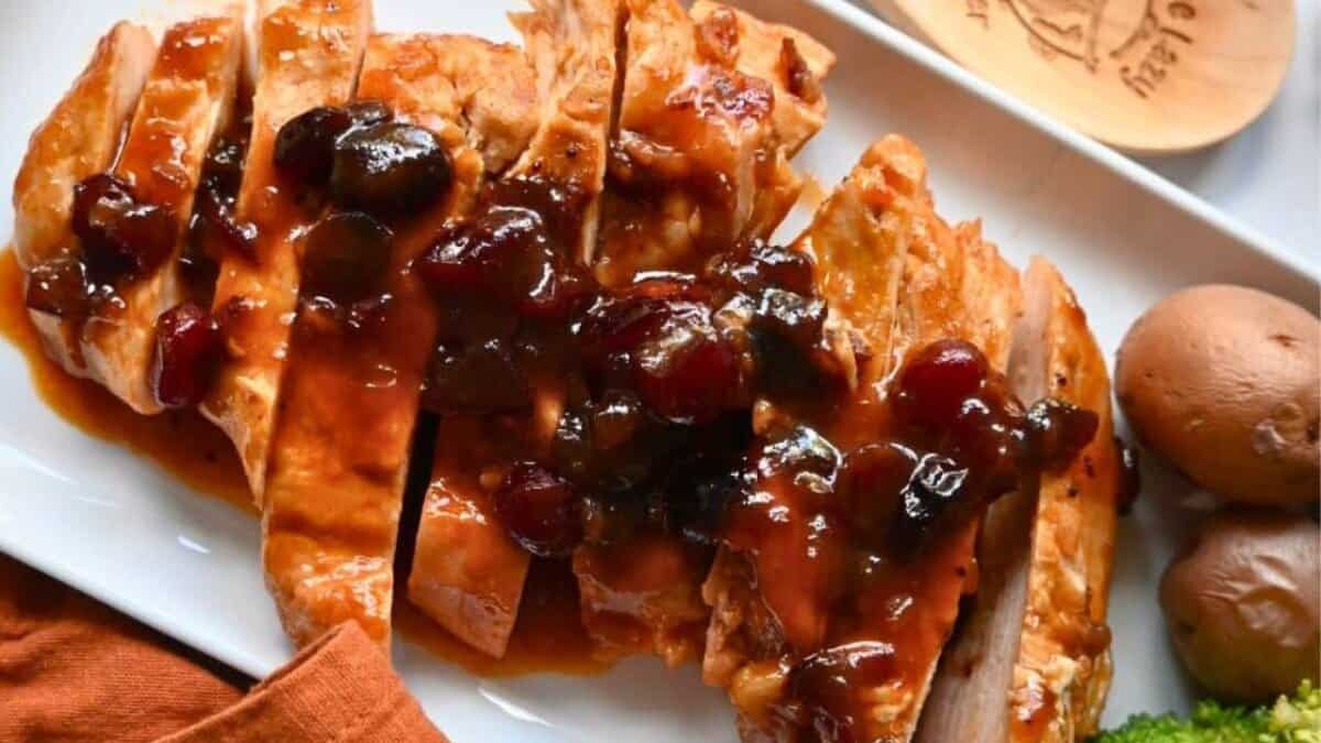 Slow Cooker Cranberry Turkey London Broil.