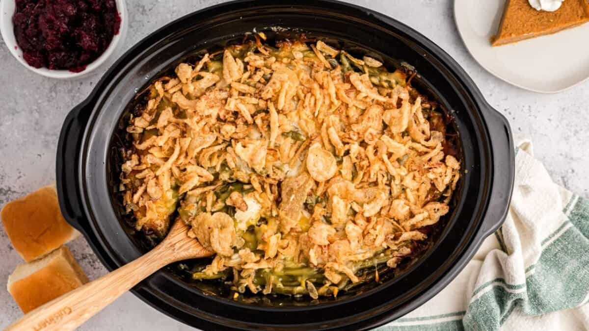Slow Cooker Thanksgiving Casserole.