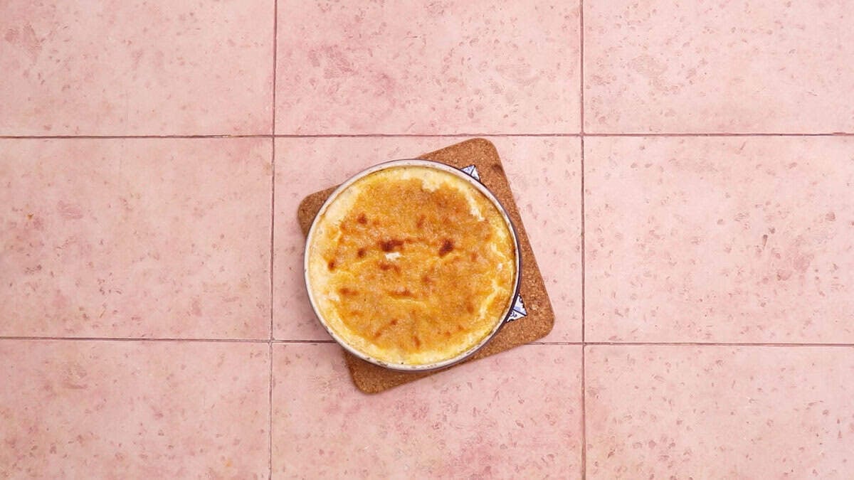 Finished brie mac and cheese.