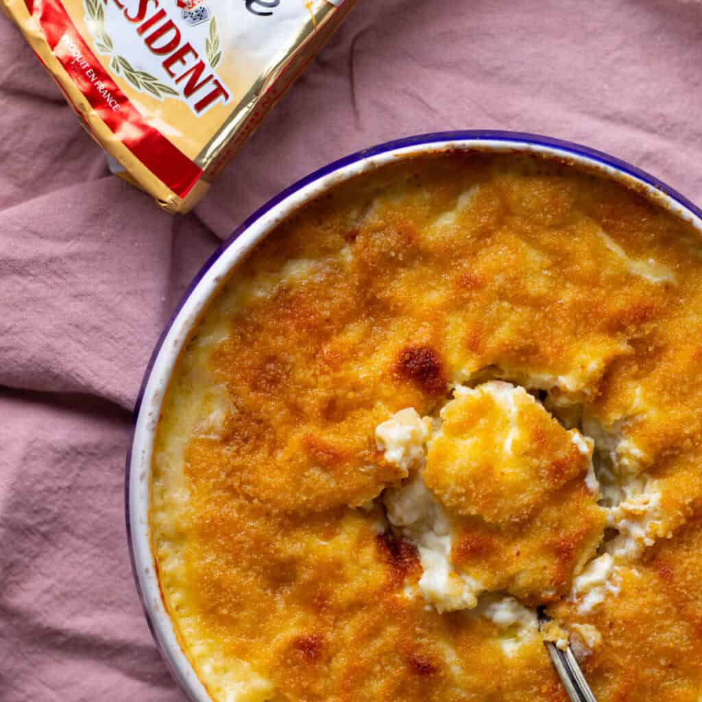 Easy Truffle Mac and Cheese (Baked, No Roux!) - always use butter